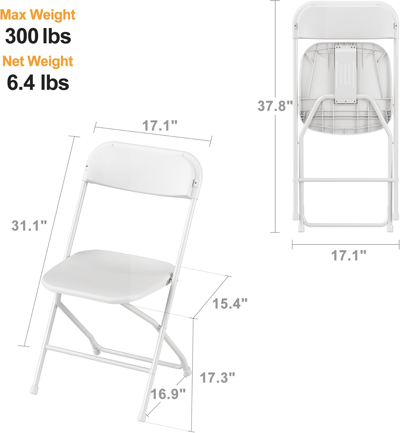White Folding Chair