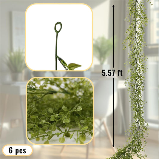 Artificial Leaf Garland - 6 Pack