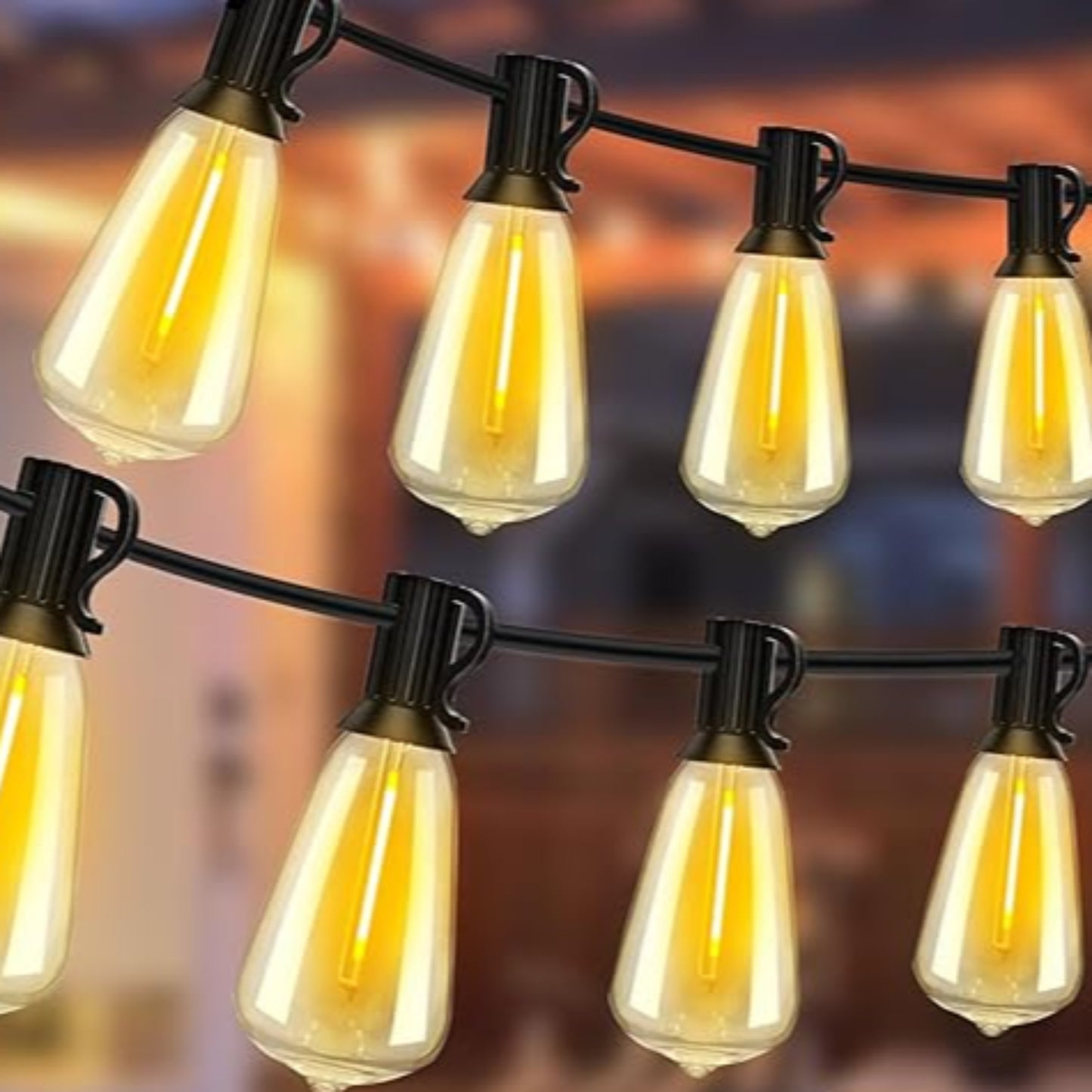 Outdoor Vintage String Lights 100 FT