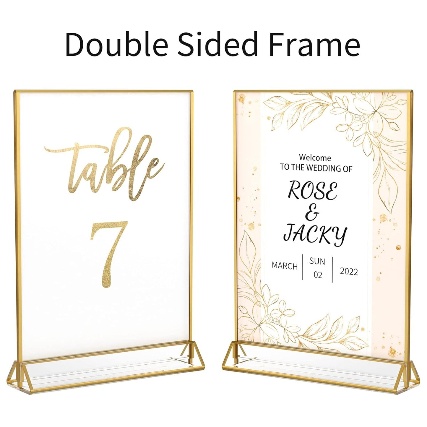 Double Sided Gold Picture Frame