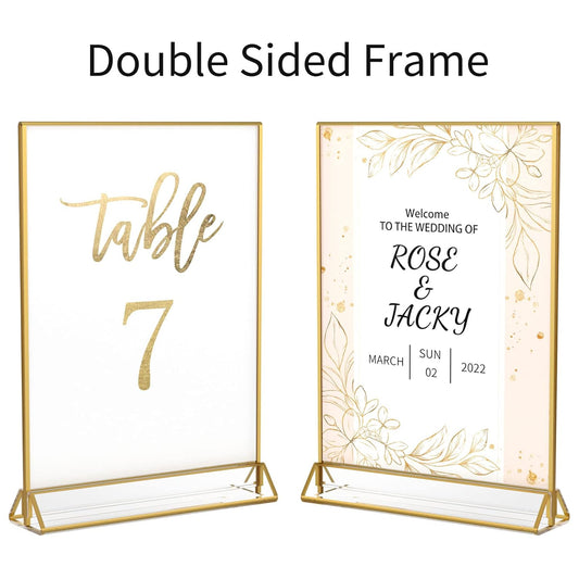 Double Sided Gold Picture Frame