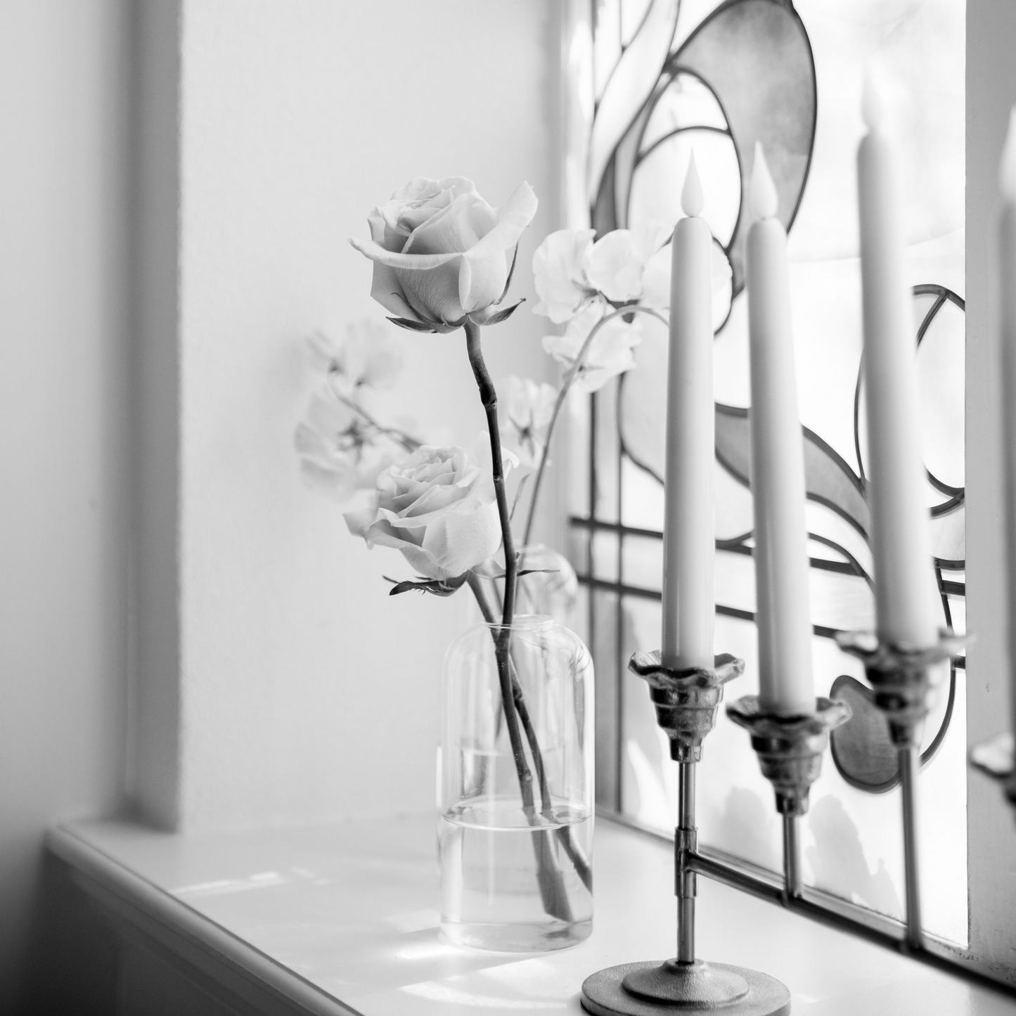 Glass Bud Vases - Set of 6