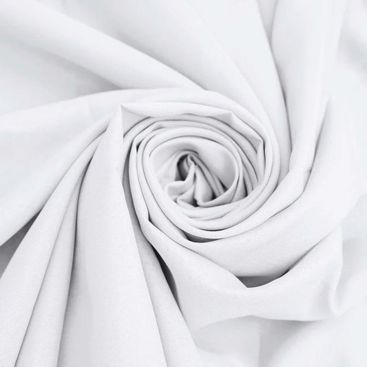 White Round Tablecloth 120"