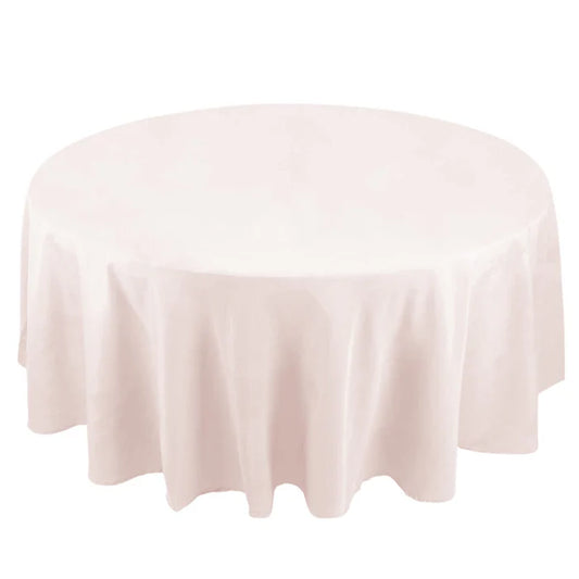 Blush Round Tablecloth 120"