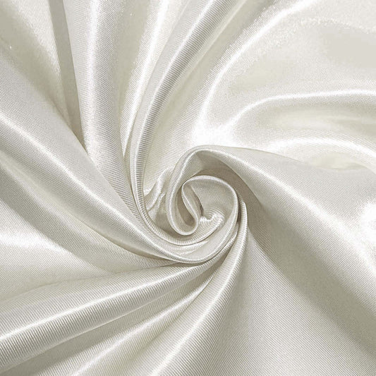 Ivory Rectangular Tablecloth Satin 90" x 132"