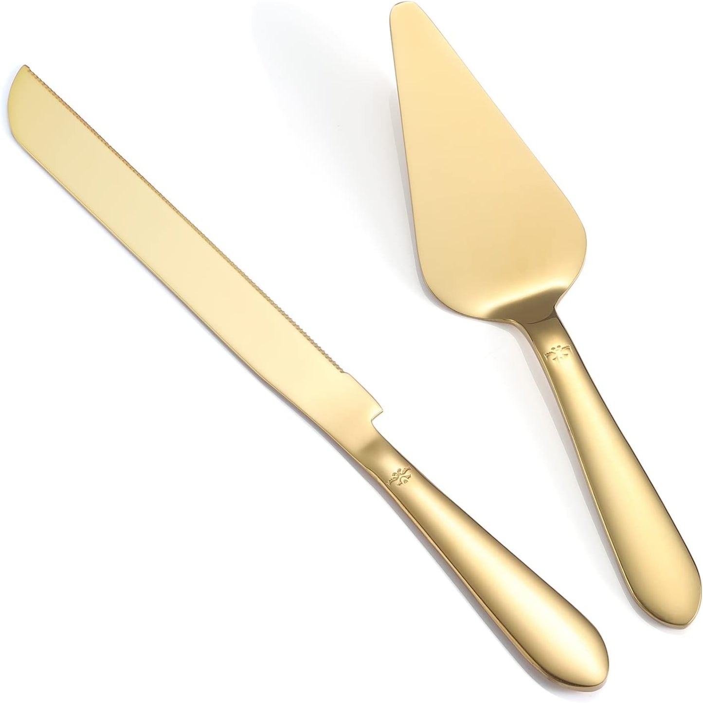 Gold Cake Cutting Set