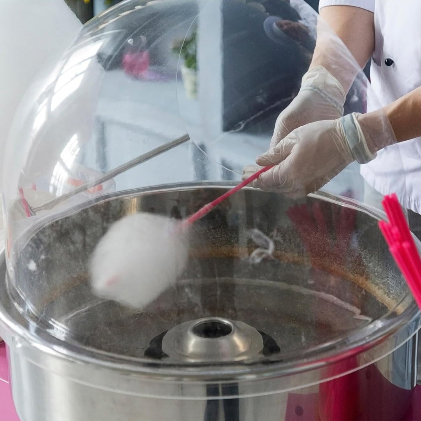 Cotton Candy Machine with Cover